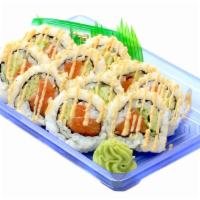Spicy Salmon Roll - 7 Oz.  - 10 Pc.* · Salmon, Cucumber, Sesame Seeds, Seaweed, Spicy Sauce, Sushi Rice. *Consuming raw or undercoo...