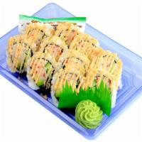 Spicy California Roll Special - 8 Oz. - 10 Pc.* · Imitation Crab Salad, Avocado, Cucumber, Sesame Seeds, Seaweed, Sushi Rice in a Spicy sauce....