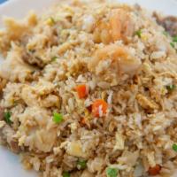 House Fried Rice · Your Choice of Chicken, Pork, Shrimp, Beef, Combo or Vegetable.