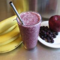 Vicki · 16 ounce. Blueberry, banana, apple juice.