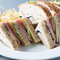 Triple Decker Club Sandwich · Add cheese with extra charge.