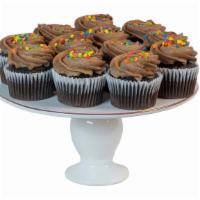 Chocolate Cupcakes With Chocolate Buttercream & Confetti · 6 count price (12 ct option available)