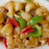 Kung Pao Shrimp Bowl · Satisfying shrimp and peanuts stir fried with our house-made Kung Pao sauce made with an aro...
