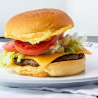Ruth'S Burger · American Cheese, Lettuce, Tomato, Pickle and Butcher Sauce on a Potato Roll.

Consuming  raw...