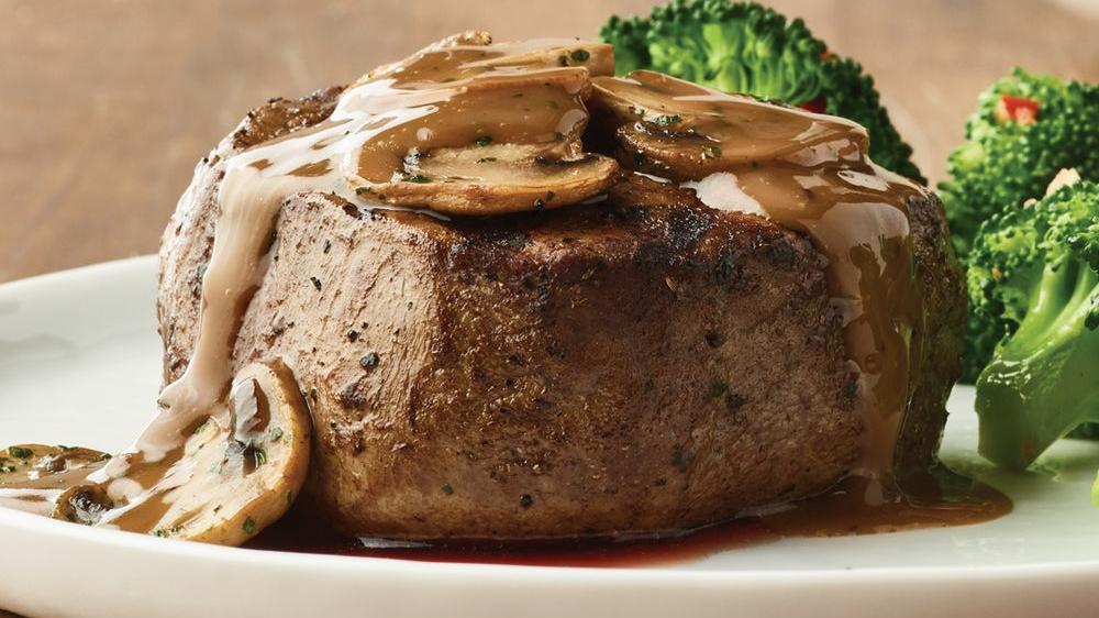 Tuscan-Grilled Filet* 9 Oz  · Served simply grilled or with the choice of one of the following toppings. Sicilian butter (no charge)  Marsala sauce, Bryan topping and Ardente topping available for an additional charge