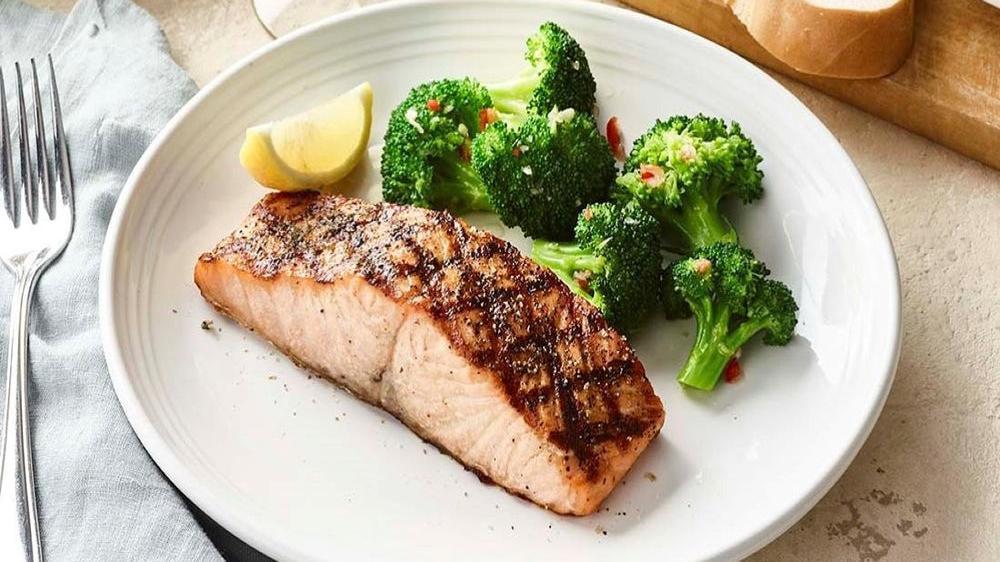 Simply Grilled Salmon · Wood-grilled salmon.
