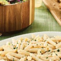 Family Bundle Penne Alfredo · Our made-from-scratch Alfredo sauce tossed over Penne pasta. Includes your choice of side sa...
