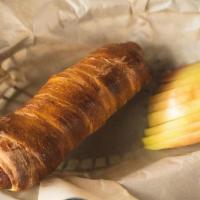 Pretzel Dog · Nitrate-Free Nathan’s all-natural beef frank wrapped in a house-made pretzel.