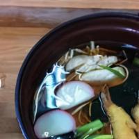 Nabeyaki Udon ( Yosenabe ) · Udon / Shrimp Tempura / Egg / Vegetables / Sashimi sweet shrimp / Sashimi salmon / Sashimi s...