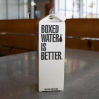 Boxed Water · We don't carry plastic bottles our store because of the amount of plastic bottles discarded ...