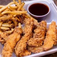 6 Piece Chicken Tender · Served with one side and one sauce.