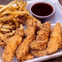 8 Piece Chicken Tender · Served with one side and one sauce.