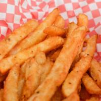 Crispy Fries · Choice of Cajun, lemon pepper, or plain.