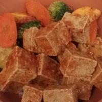 Crispy Tofu Angry Lunch Bowl · 