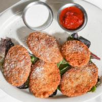 Crispy Zucchini · Vegetarian delights. Fresh zucchini slices tossed with panko breadcrumbs and served with mar...