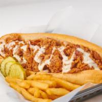 Bada Bing Bbq Chicken · House made BBQ sauce, American cheese, wit or witout grilled onions