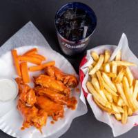 Value Meal · 6 Wings, Fries & Medium Drink Meal