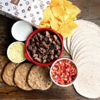 Taco Meal · Taco Night! This meal kit serves 4 people with: 3 tacos, small chips & salsa and a chocolate...