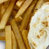 Quesadilla With Fries · Kids cheese quesadilla with fries and drink