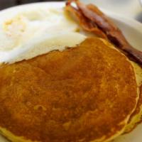 2+2+2(Bacon) · Two cakes, two bacon, two eggs.

Noted items can be cooked to order. Consuming raw or underc...