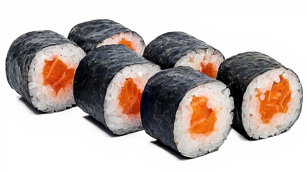 Sake (Salmon) Maki · Classic salmon maki (6 pieces)