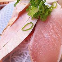 Albacore Sashimi (3Pc) · Three slices of raw albacore tuna