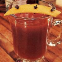 Turmeric Hot Toddy (Not Available To Go) · Whiskey, turmeric-ginger shrub, lemon, honey,bitters, hot water, cinnamon