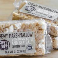 Marshmallow Treat · chewy marshmallow treat with brown butter and sea salt (gluten-free)