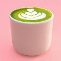 Matcha Green Tea Latte · organic matcha powder with steamed milk, served unsweetened by default. add vanilla if you l...