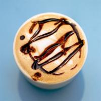 Hazelnut Hot Cocoa · kali 33% drinking chocolate, organic hazelnut and steamed milk of your choice