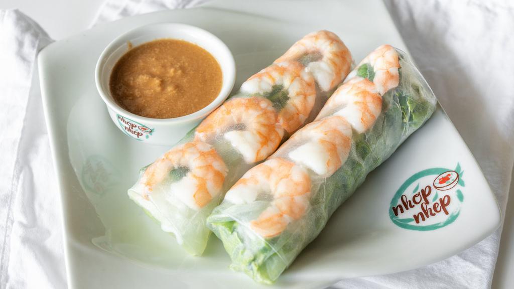 Spring Rolls · Two pieces. Green leaf lettuce, bean sprouts, cucumber, and steamed noodles all wrapped inside a tapioca rice paper.
If no sauce is selected, default will be Peanut Sauce (popular sauce for springrolls).