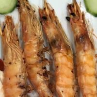 Grilled Shrimp · Grilled shrimp marinated with fish sauce and crushed pepper. Served with house special mayon...