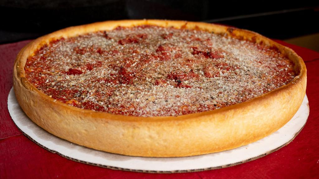 Bbq Special Pizza (Small Deep Dish Pizza) · A unique creation of sausage, onion and bacon with a BBQ sauce base. No substitutions please.
