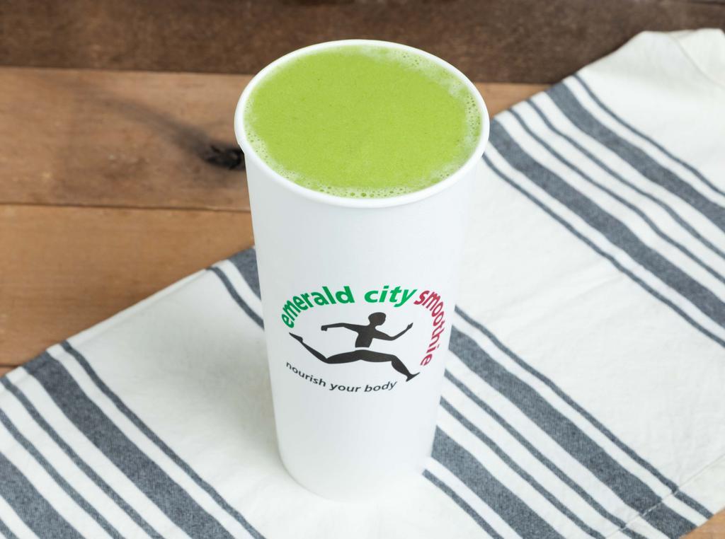 Matcha Green Tea · Matcha Green Tea (contains dairy), Soy Milk, Whey Protein
*Gluten Free