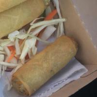 Veg Spring Roll New (V) · A Stuffed Roll Of Vegetables Deep Fried Served With Special Garlic Sauce.