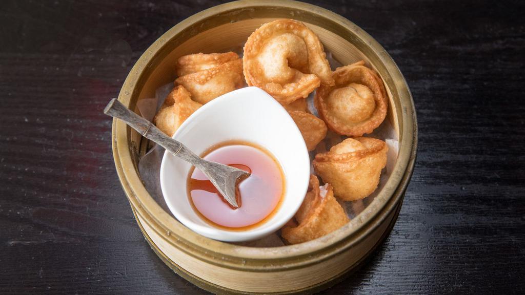 Crab Delight (8 Pieces) · Deep fried wonton soup stuffed with imitation crab meat and cream cheese. Served with sweet & spicy plum sauce.