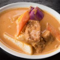 Massaman Curry · Massaman curry paste, coconut milk, potatoes, carrot, red onion, pineapple & peanut.
choice ...