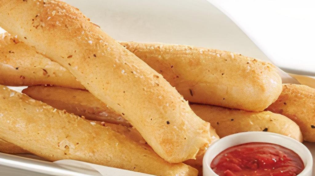 6 Breadsticks · brushed with garlic butter, parmesan & herbs. served with marinara