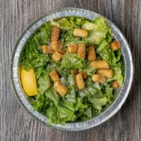 Hail Caesar (Small) · Romaine lettuce, croutons and grated Parmesan cheese with caesar dressing.