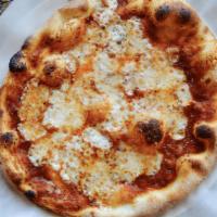 Formaggi Pizza · House marinara and five cheeses.