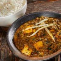 Saag Paneer (Lunch) · Gluten free. Vegetarian. Spicy. Cubed paneer, spinach puree, onion, tomato.
Lunch specials s...