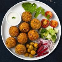 Feel It Falafel · Deep fried ground chickpeas with tahini.