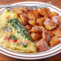 Build Your Own Omelet. · 3 egg omelet, 1 meat & 2 sides/mix-ins (extra meat +2) OR no meat & 3 sides/mix-ins