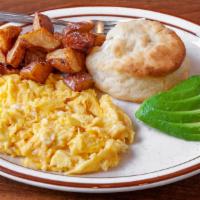 Build Your Own Breakfast (No Meat). · Choice of 2 eggs, no meat & 3 sides