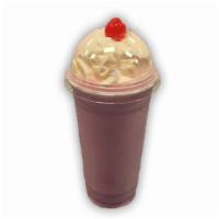 Milkshake · Hand blended with any ice cream of your choosing, whipped cream, cherry, and sauce.