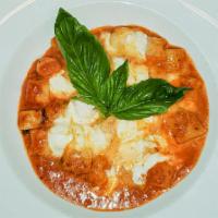 Gnocchi Ala Sorrentina · House made gnocchi, tomato sauce and fresh mozzarella