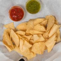 Chips & Salsa · Small order of chips & salsa.