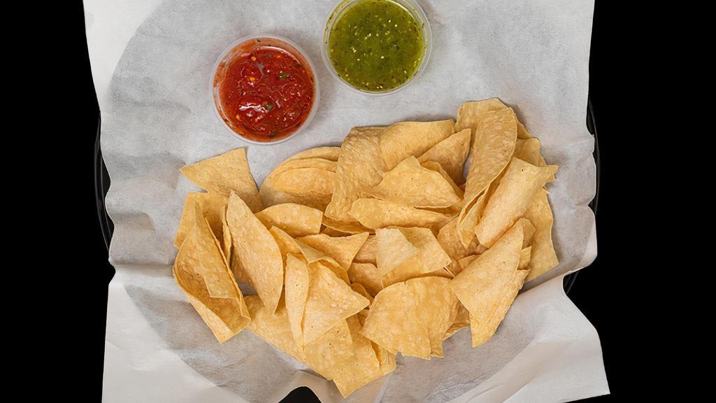 Chips & Salsa · Small order of chips & salsa.