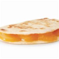 Cheesy Snack Quesadilla · Our Cheesy Snack Quesadilla is made with all-natural Cheddar cheese folded in a warm, soft f...
