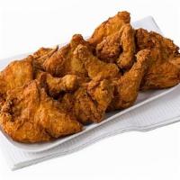 Fried Chicken Party Pack 50Ct · Our Famous Fried Chicken made in-store daily! This 50 piece pack comes with 13 half breasts,...